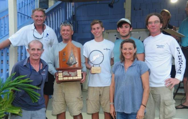 Trimaran Triple Jack, owned by Richard Wooldridge and Steve Davis (BVI) win the 2016 Nanny Cay Cup © Todd VanSickle / BVI Spring Regatta http://www.bvispringregatta.org